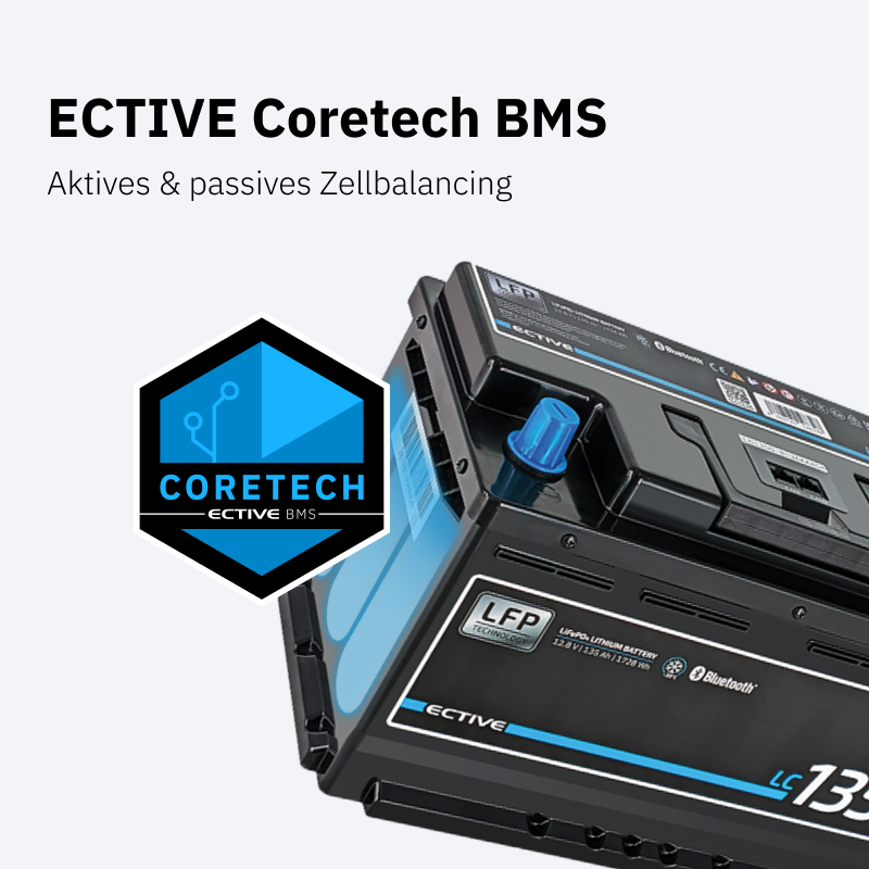 ECTIVE LC 135s LT 12V LiFePO4 Lithium Versorgungsbatterie 135Ah
