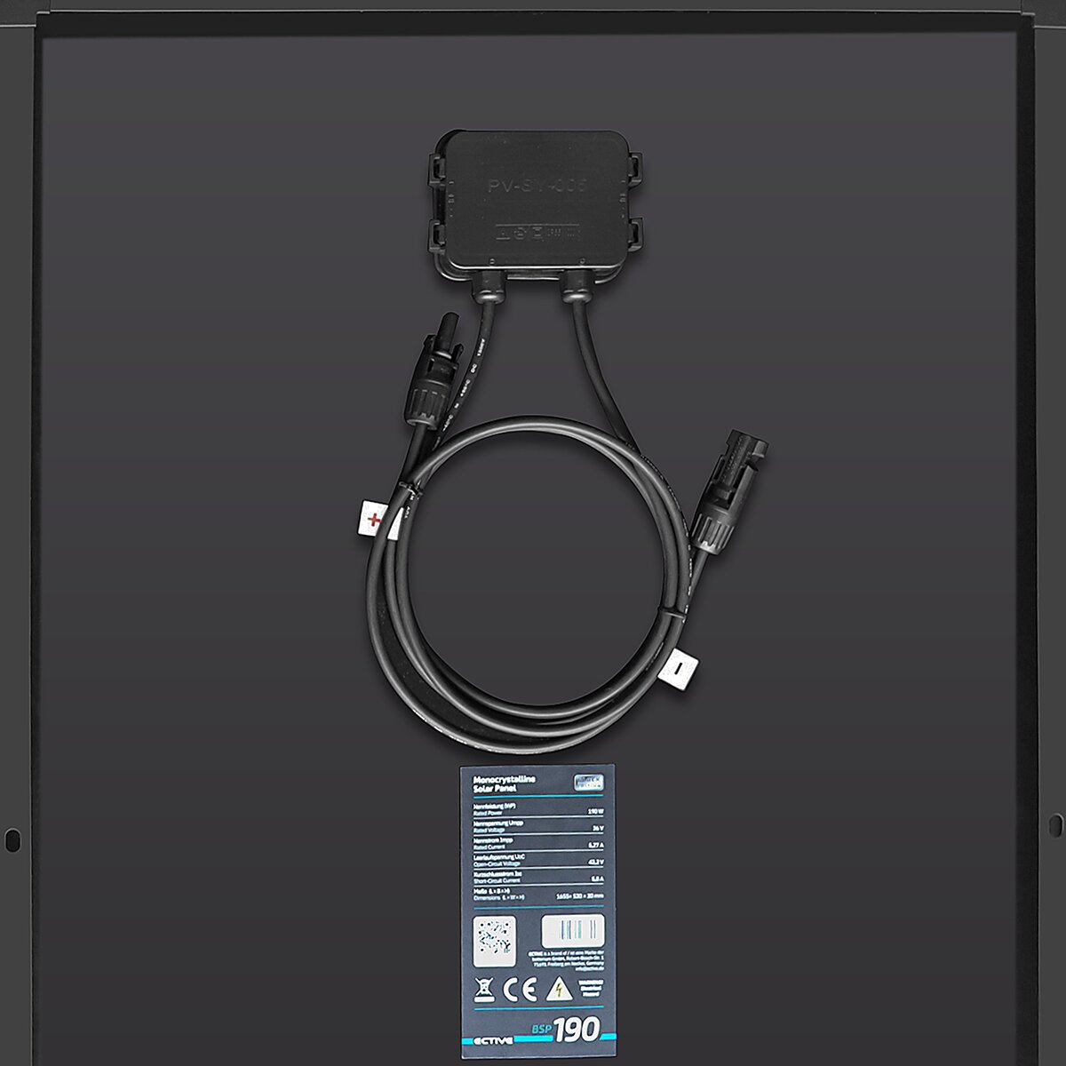 ECTIVE BSP 190 Black Monokristallin Solarmodul 190W