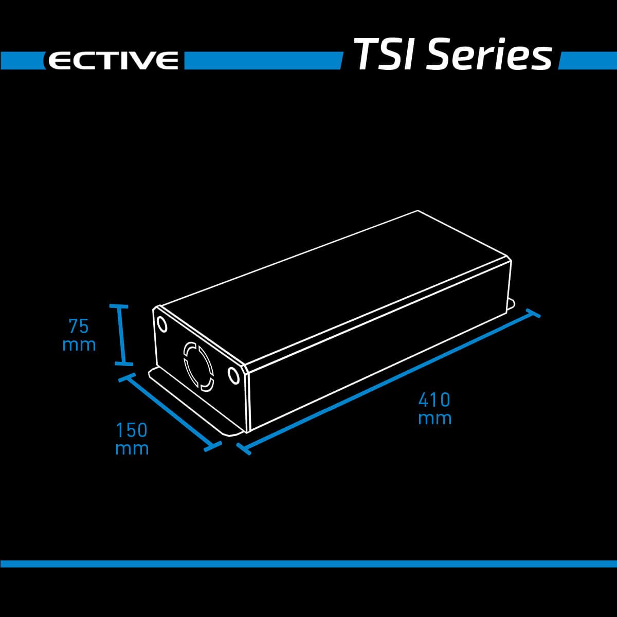 ECTIVE TSI 10 1000W/24V Sinus-Wechselrichter