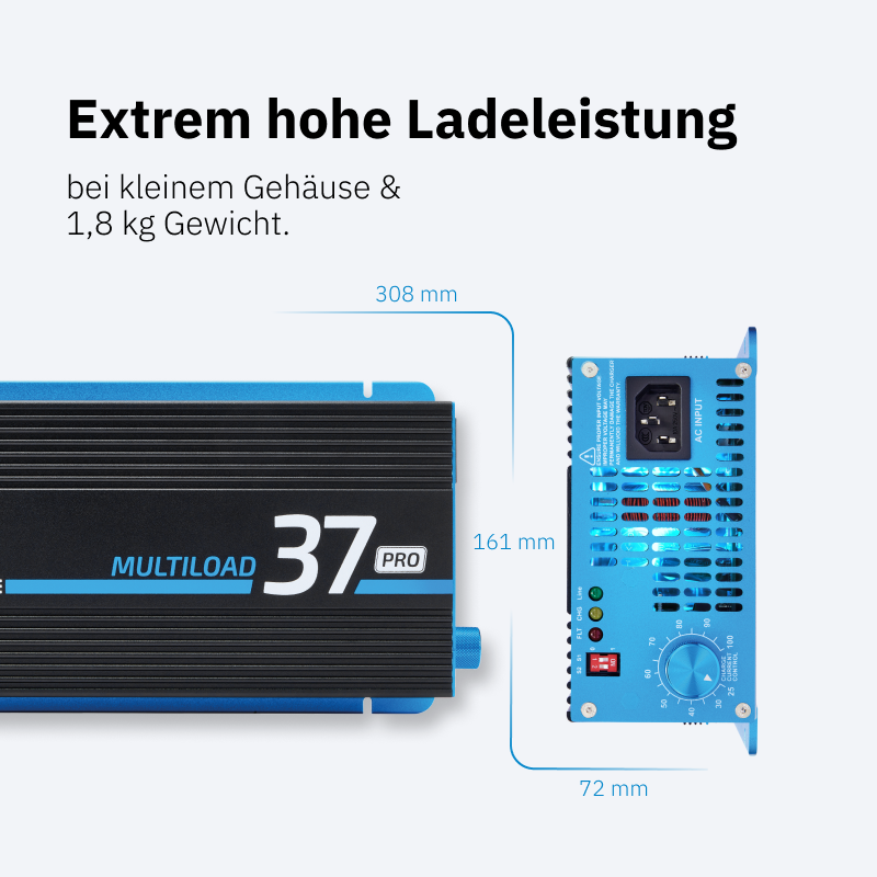 ECTIVE Multiload 37 PRO 37,5A/12V und 18,75A/24V Batterieladegerät Gen. 3