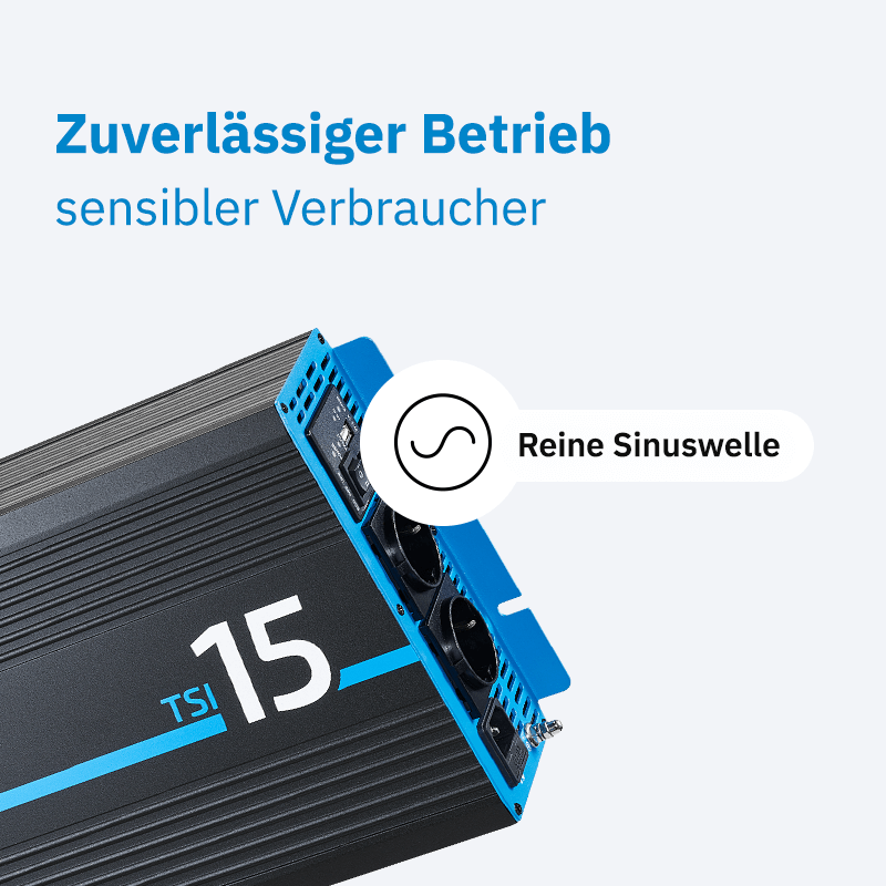 ECTIVE TSI 15 1500W 12V Sinus-Wechselrichter