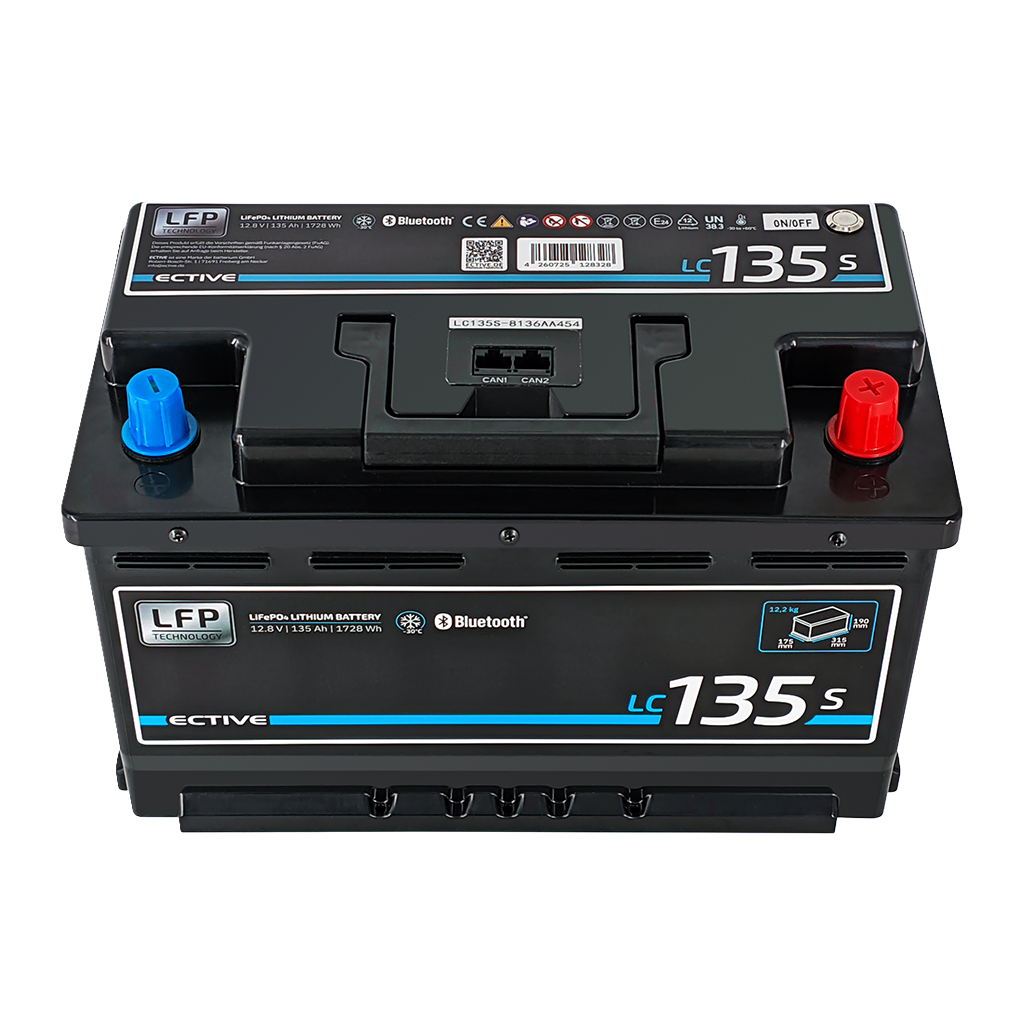 ECTIVE LC 135s LT 12V LiFePO4 Lithium Versorgungsbatterie 135Ah