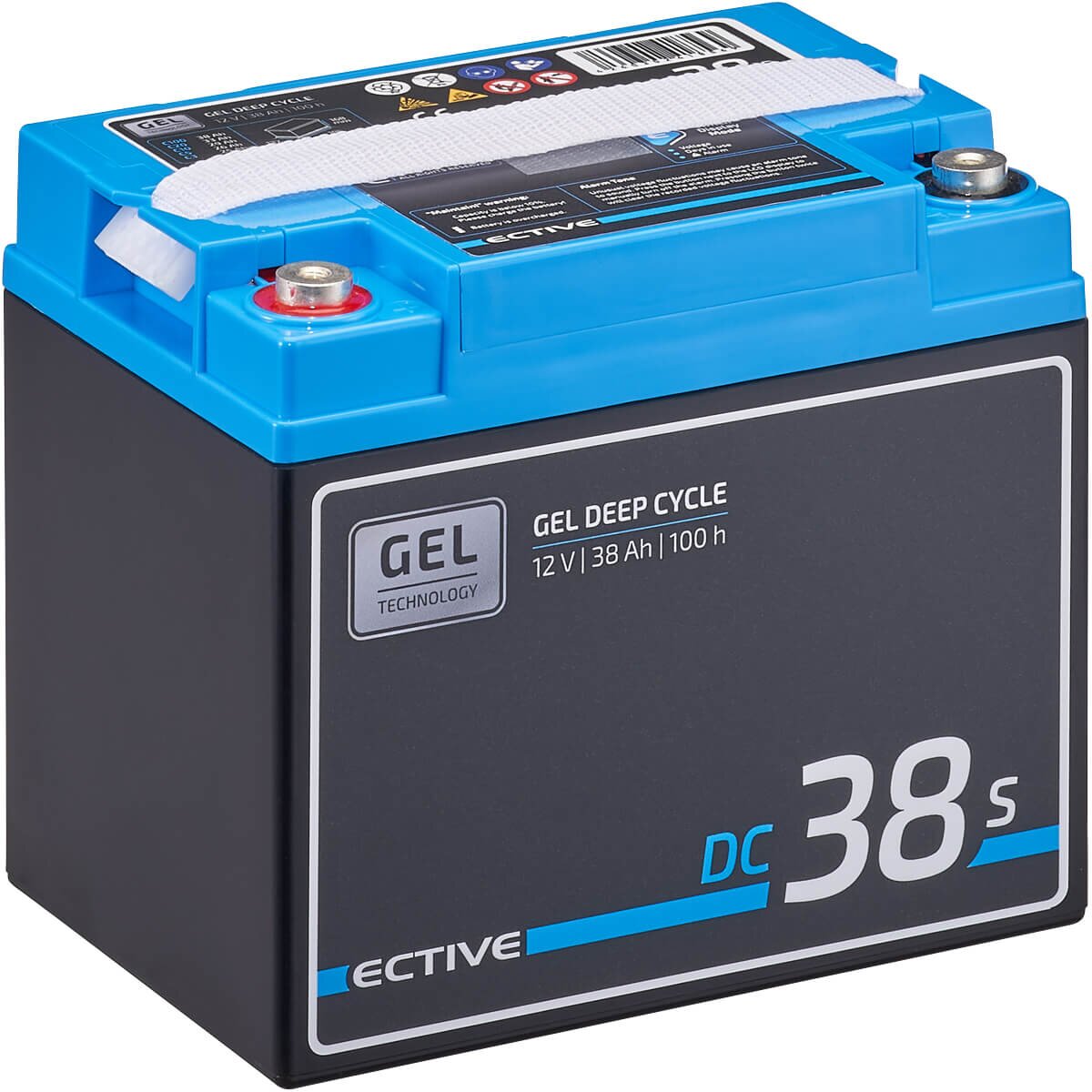 ECTIVE DC 38S GEL Deep Cycle mit LCD-Anzeige 38Ah