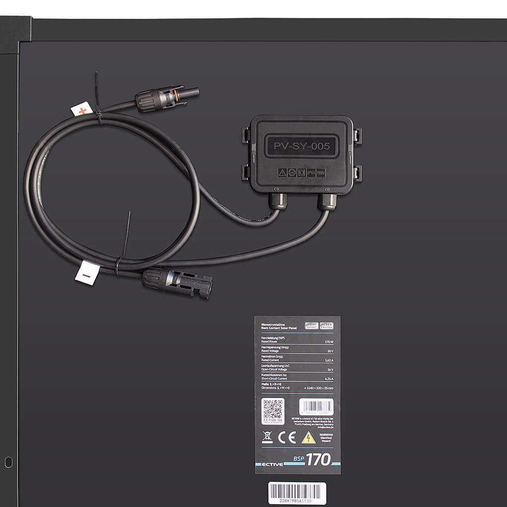 ECTIVE BSP 170 Black Lightweight Monokristallin Solarmodul 170W