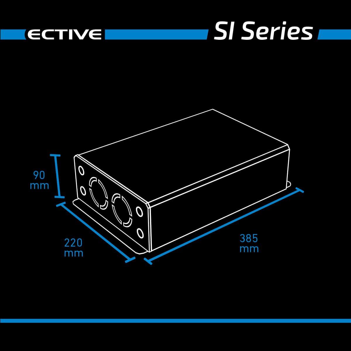 ECTIVE SI 20 2000W/24V Sinus-Wechselrichter mit reiner Sinuswelle