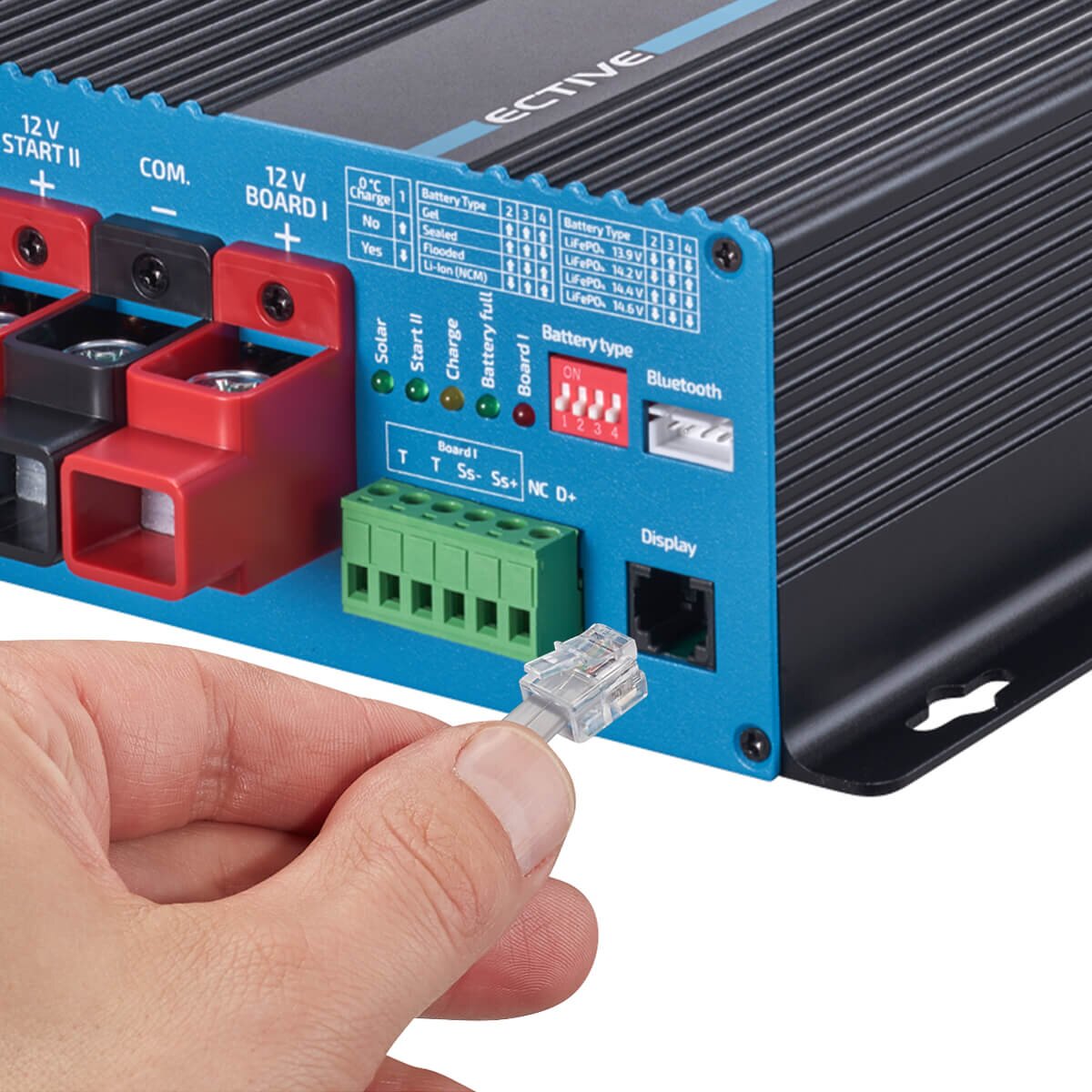 ECTIVE SBB 60 12V auf 12V Solar-Ladebooster mit Solarladeregler 60A