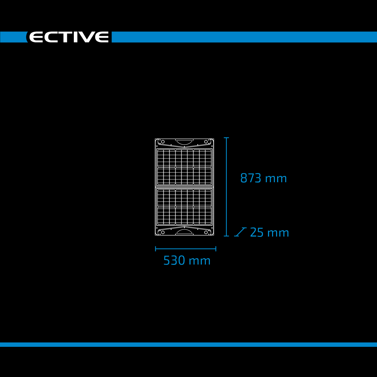 ECTIVE MSP 60 SunDock faltbares Solarmodul 60W Solartasche