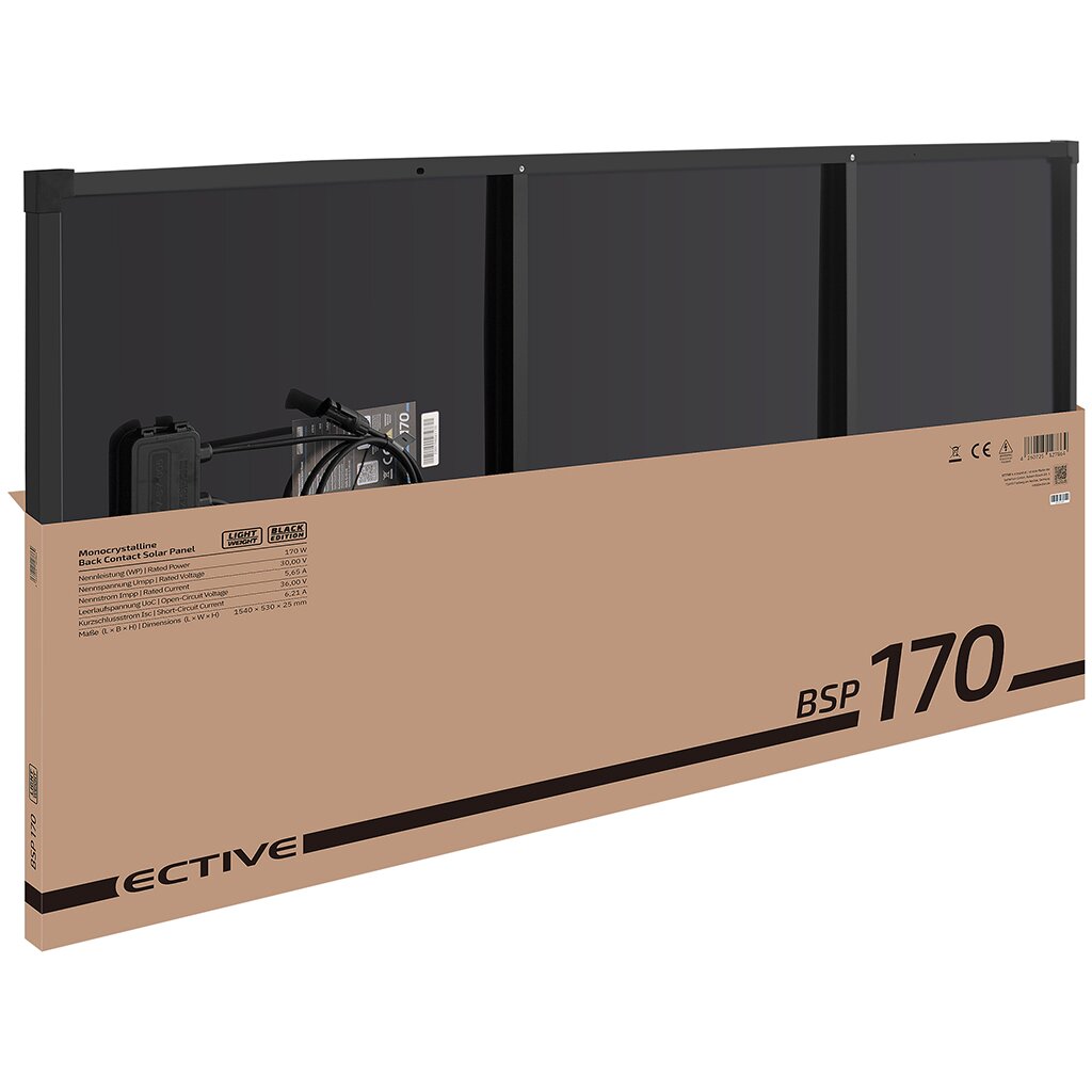 ECTIVE BSP 170 Black Lightweight Monokristallin Solarmodul 170W