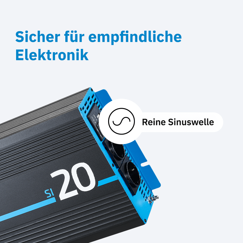 ECTIVE SI 20 2000W/24V Sinus-Wechselrichter mit reiner Sinuswelle