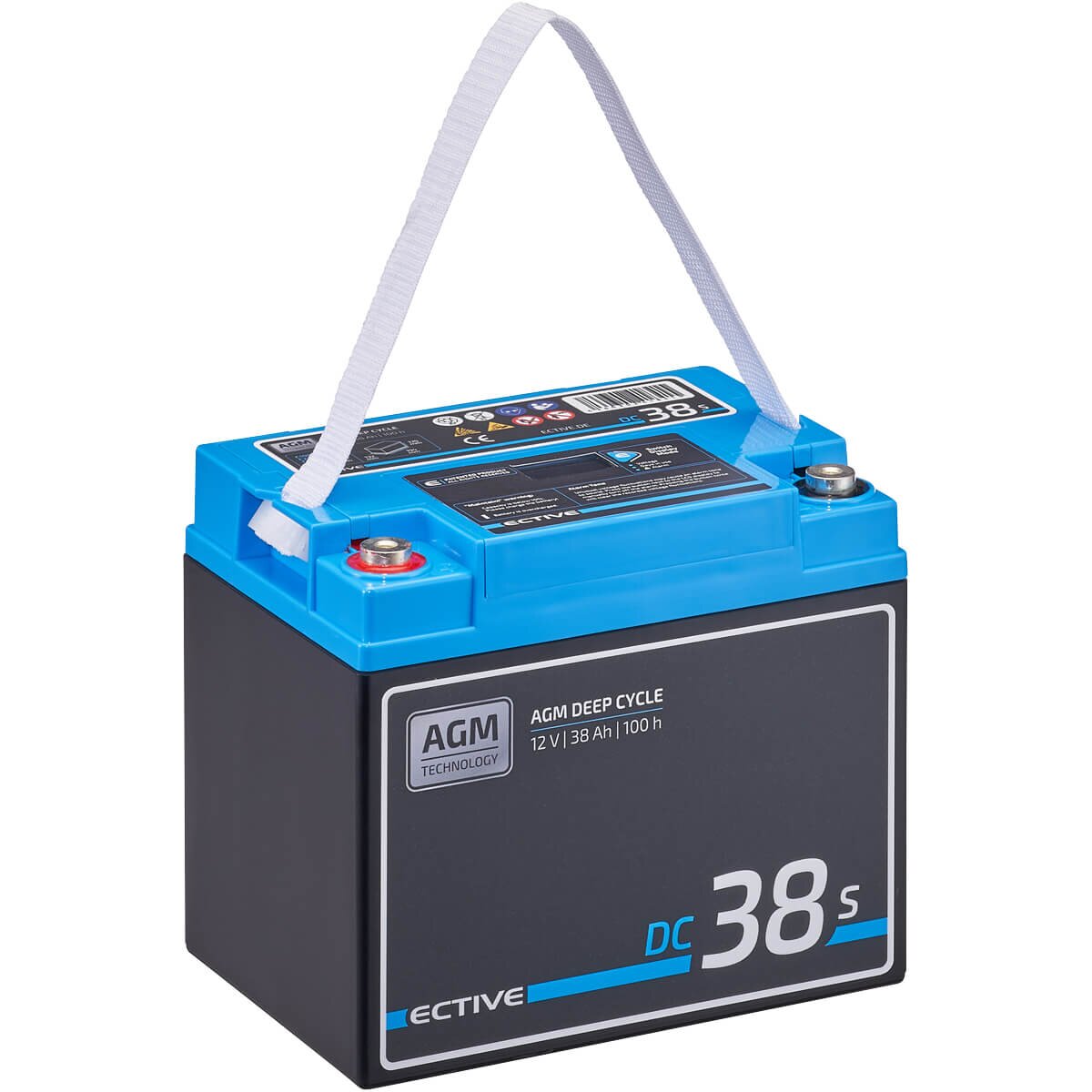 ECTIVE DC 38S AGM Deep Cycle mit LCD-Anzeige 38Ah