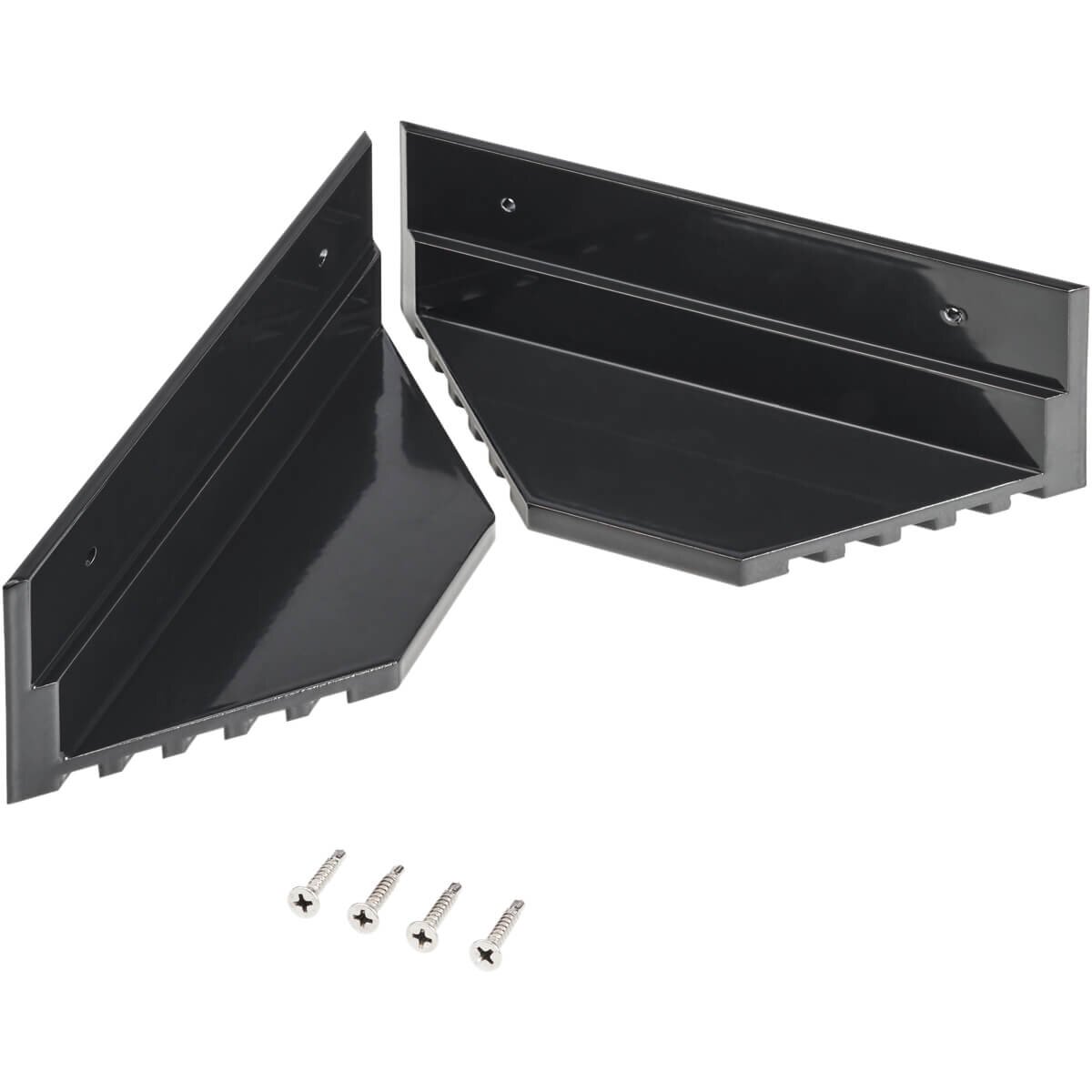 ECTIVE 2-teilig Alu-Haltespoiler für Solarmodule (schwarz)